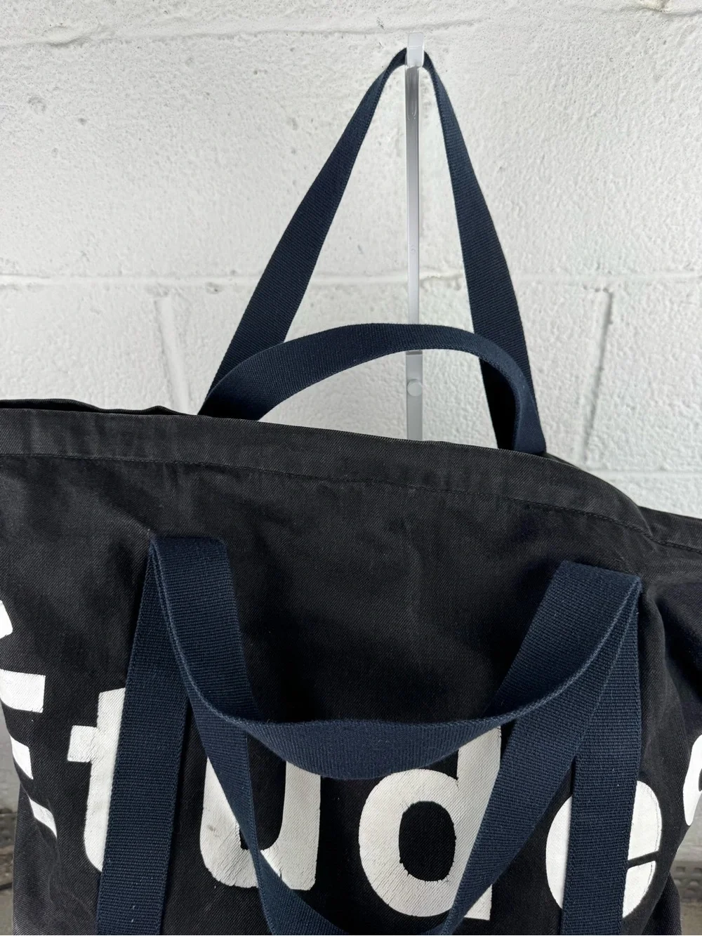 Études Studio August Weekend Bag Black Logo Canvas Duffel Travel Tote